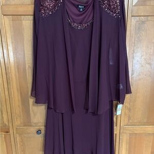 SLNY Fig Embellished Gown